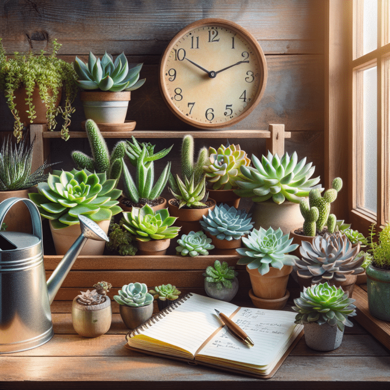 Crafting a Watering Schedule for Indoor Succulents