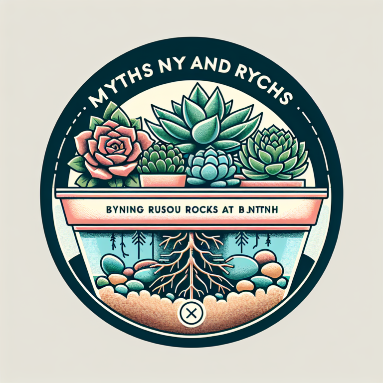 Debunking Myths: Rocks at the Base of Succulent Pots